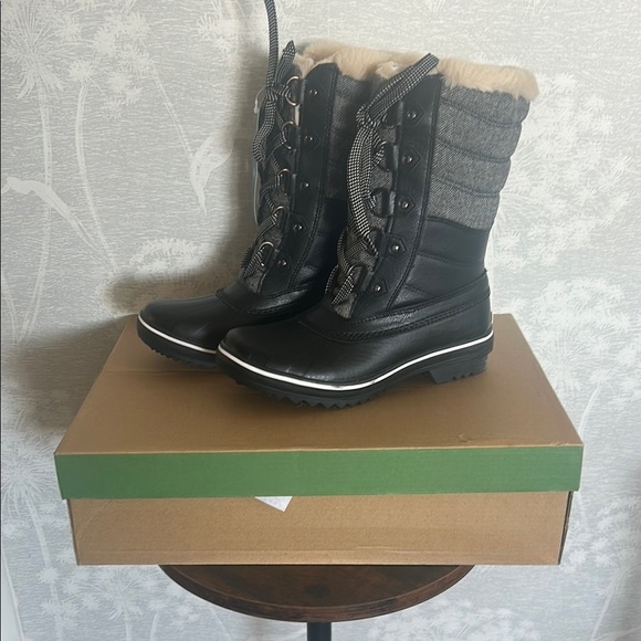 JBU by Jambu Women's Chilly Mid-Calf Boots Faux Leather Faux Fur Lined Size 6 - Picture 2 of 8